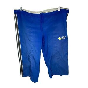 Rare NIKE x VINTAGE y2k crop pant in blue track pants size Large
